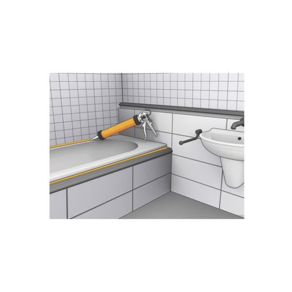 SIKA Sikaseal 108 Sanitaire Mögelsäker silikontätningsmedel - vit - 300ml