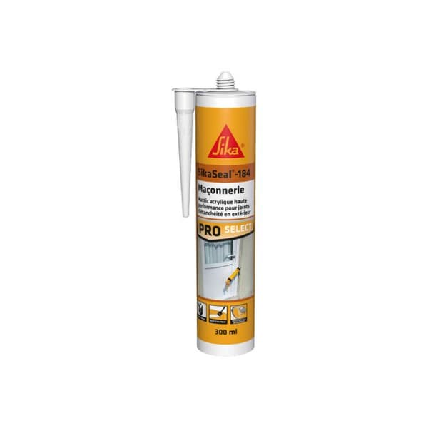 null - Vit akryl limspackel 300 ml SIKASEAL murverk - SIKA