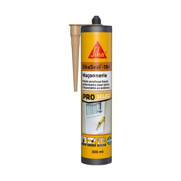 null - Beige akryl limspackel 300 ml SIKASEAL murverk - SIKA