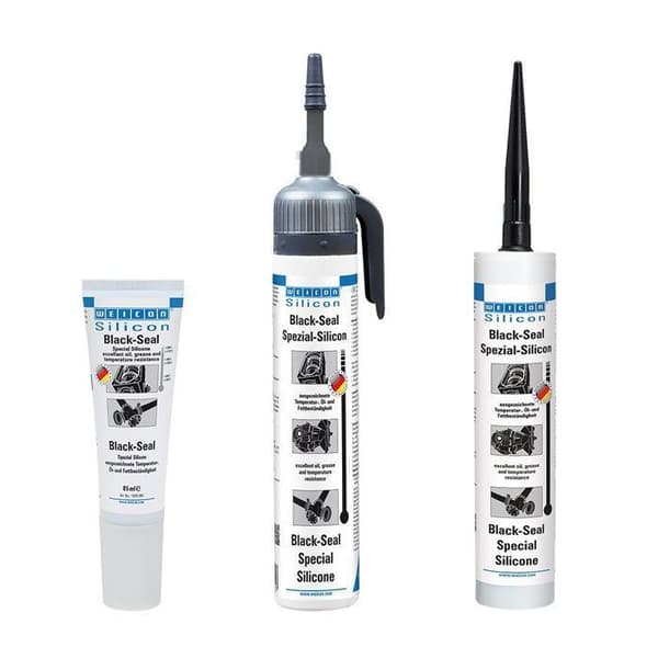 Tätningsmedel - Weicon tätningsmedel - 13051200-16 - Black-Seal Silikonlim 200 ml Presspack Svart/grå