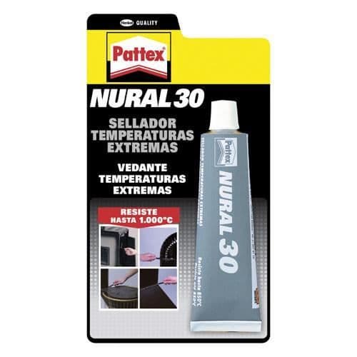 Reparationsprodukt - Nural - 30 Alta Temperatura - Tubo 110g - Motstånd upp till 1000°C - Svart