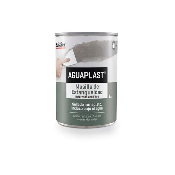 Tätningsspackel - Beissier - Aguaplast - 1L - Elastisk - Fuktbeständig