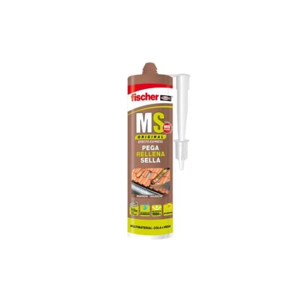 Tätningsmedel - FISCHER - 96003 - Silikon - Brun - 290 ml - Snabbhärdande
