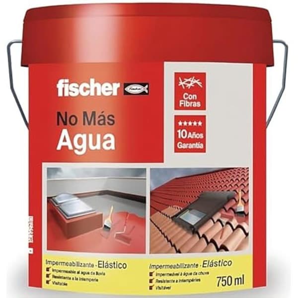 fischer - Grå tätskikt, flytande polymer baserad på akrylgummi med fibrer för kakel och kakel (750 ml /