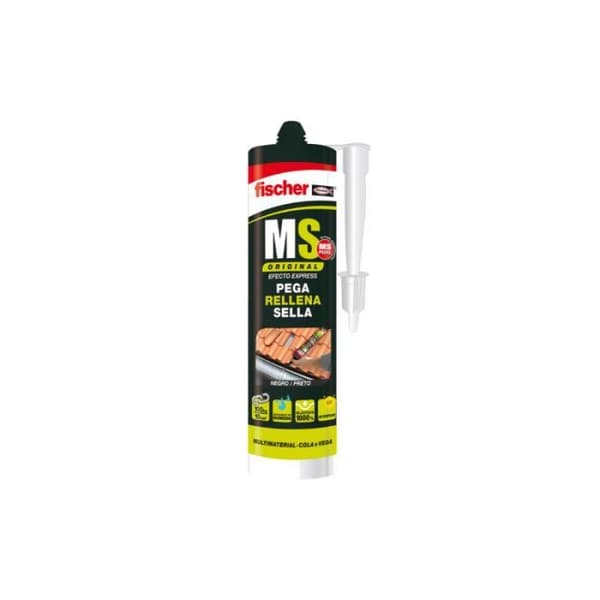 Tätningsmassa - FISCHER - 290 ml - Svart - Snabbhärdande - UV-beständighet