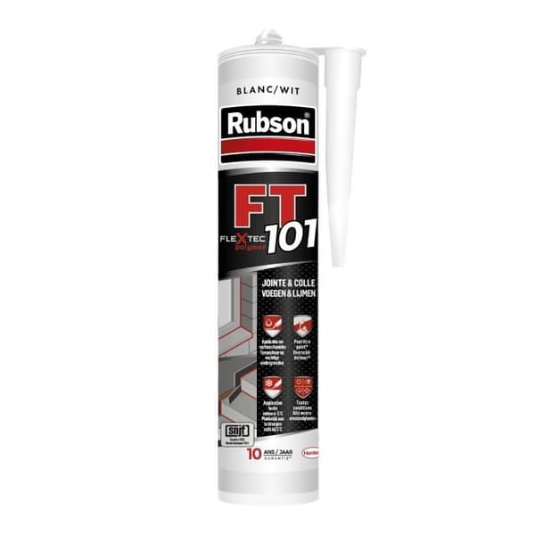 Putty FT 101 multifunktionssprickfog vit 280 ml - RUBSON - 1104447