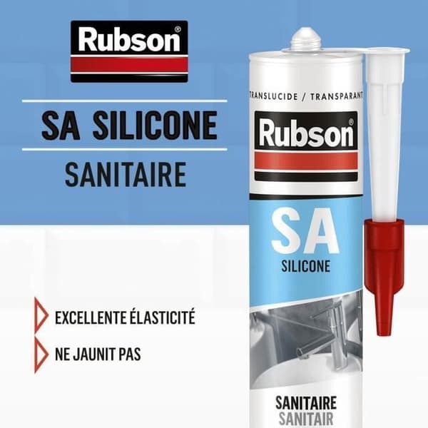 Transparent sanitetssilikonfogmassa 300 ml - RUBSON - 165173