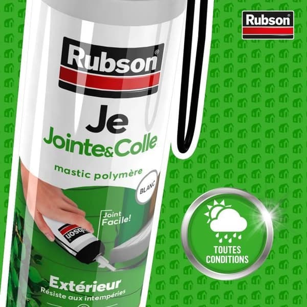 RUBSON Vit fogspackel och lim utan pistol - 100ml