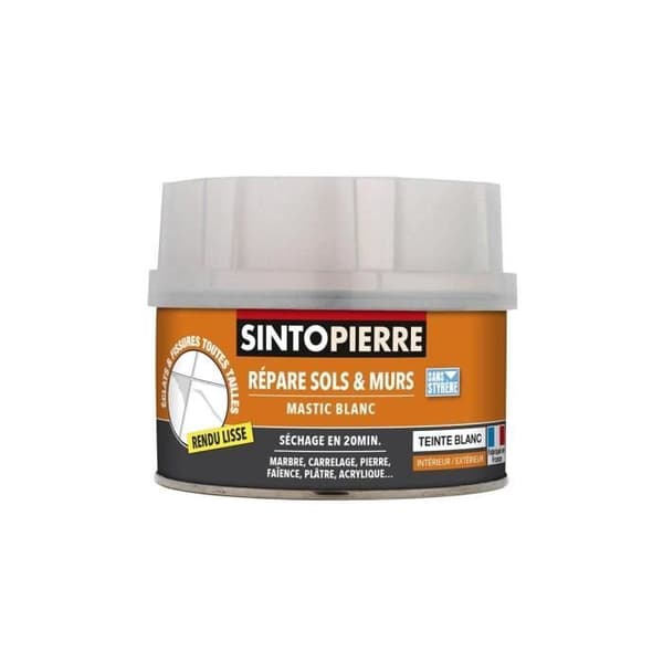SINTOPIERRE Reparerar golv och väggar - 280 g - Vit