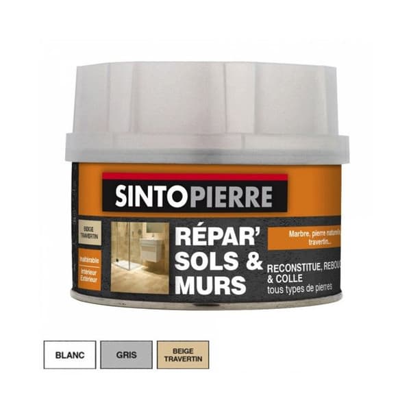 SINTOPIERRE Reparerar golv och väggar - 280 g - Vit