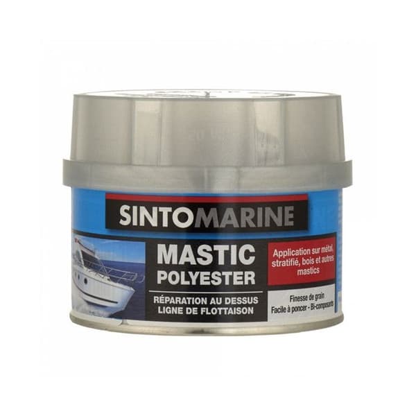 Spackel - SINTOMARINE - Standard 170 mL - Tvåkomponents polyester - Vit