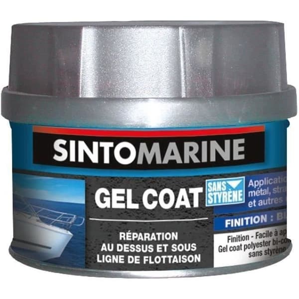 Avslutande och skyddande gelcoat - SINTO - 31200 - 230 g - Vit - Tvåkomponents polyesterspackel