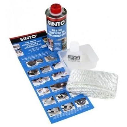 Sinto ytreparationssats 250ml harts + 0,25m2 tyger