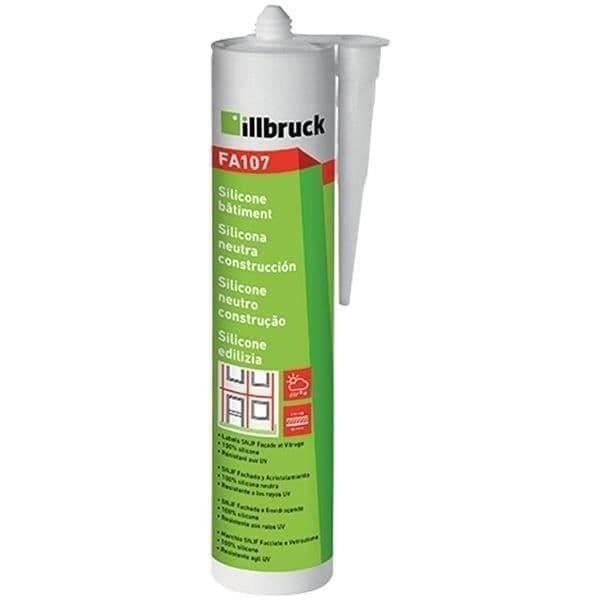 Mastic silikon bygg NEC+ ILLBRUCK FA107 - 300 ml - Transparent