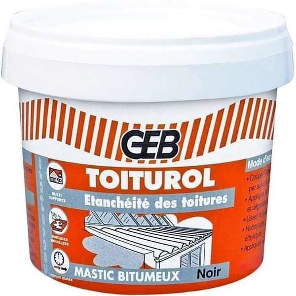 Mastic bitumen tätskikt tak 900g - svart