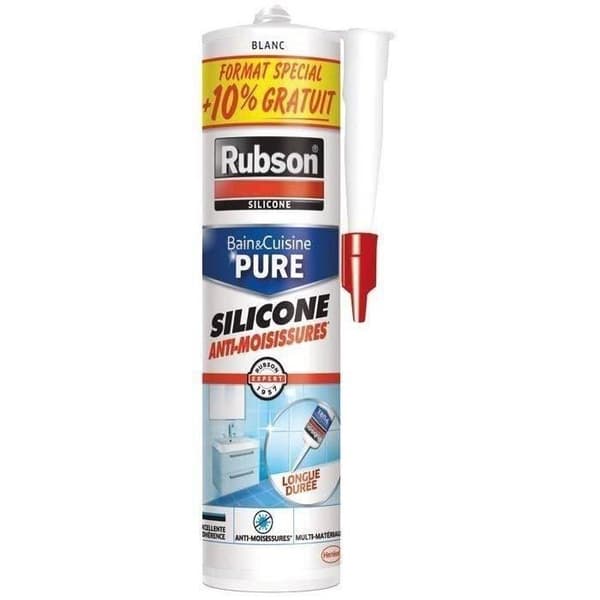 Mastic bad och kök vit kartusch 280ml +10% gratis