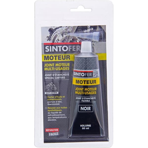 Mastic silikon - Sinto - Reparation av motorfog - 80 ml - Högt temperaturbeständig - Lätt applicering