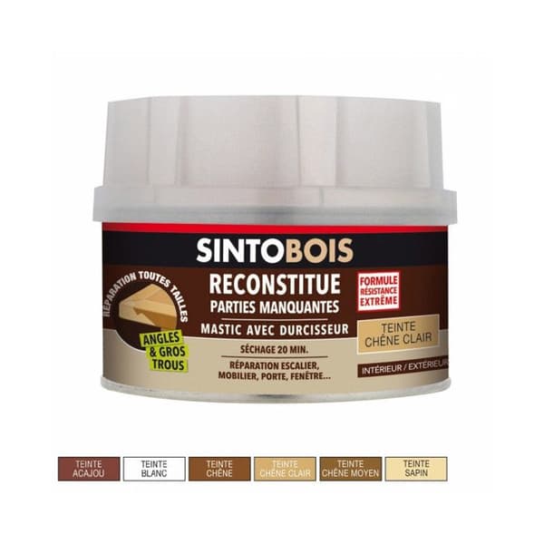 Sintobois träspackel med härdare ls box 170 ml / 190 g gran