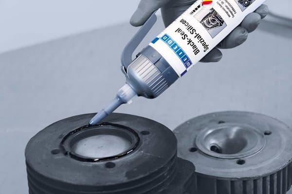 Tätningsmedel - Weicon tätningsmedel - 13051200-16 - Black-Seal Silikonlim 200 ml Presspack Svart/grå