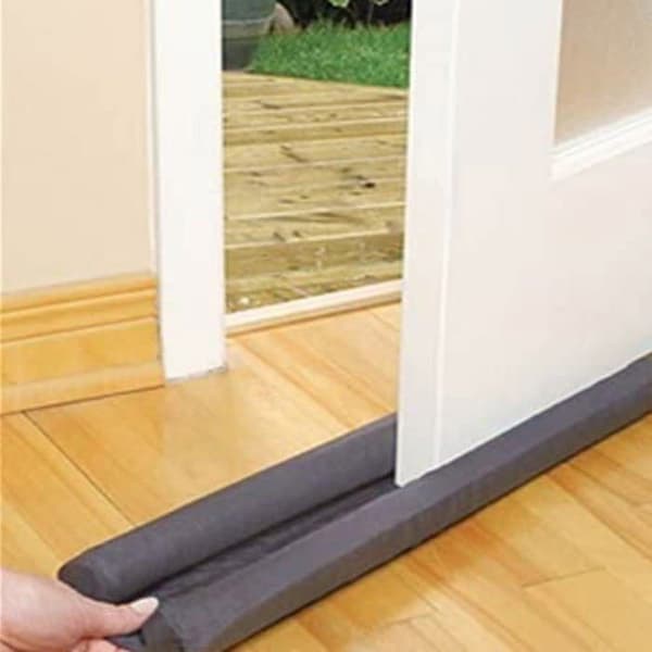 Tätningslist - tätningmassa Vita perfetta - Grå - Dubbel Isolerande Dörrbotten - Dörrsulor, 92 cm ()