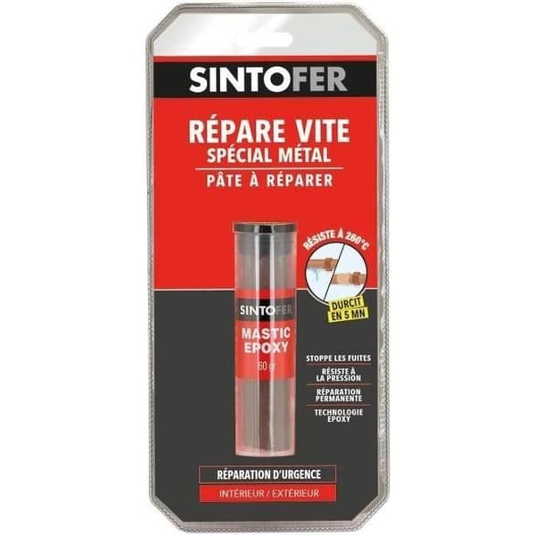Epoxylim - SINTOFER - Snabb reparation - 60 g - Vattentålig - Ultra snabb härdning