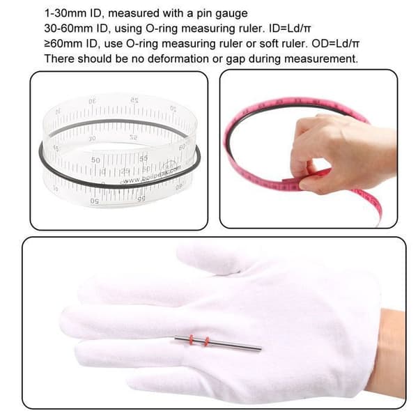O-Ring - SOURCING KARTA - 40 mm OD - Nitrilgummi - Paket om 4 - Vätskebeständig