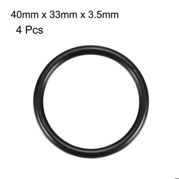 O-Ring - SOURCING KARTA - 40 mm OD - Nitrilgummi - Paket om 4 - Vätskebeständig