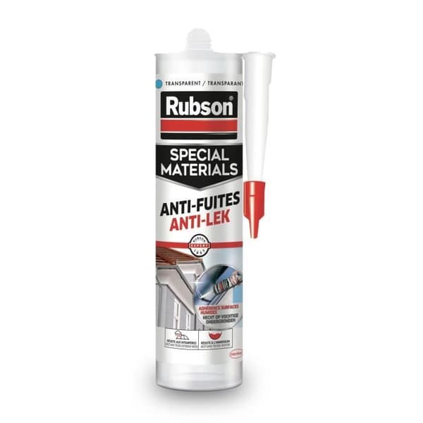 Tätningsmedel - RUBSON - transparent anti-läckage - baserat på styren/butadien sampolymerer