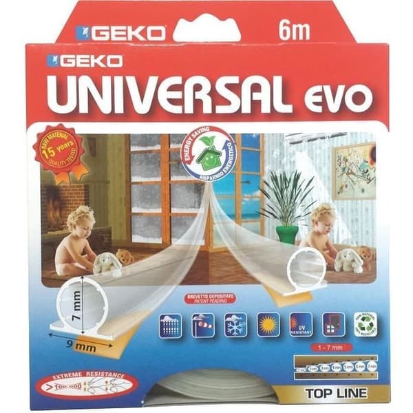 GEKO - Universal termoplastisk lim 9x7x6mm transparent