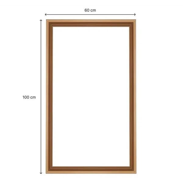 Formstøbt ramme - NORDLINGER PRO - 100 x 60 cm - 42 x 14 mm - FSC 100%