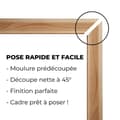 Pikkukuva 4 / 6: Muotoiltu kehys - NORDLINGER PRO - 50 x 60 cm - 42 x 14 mm - FSC 100%