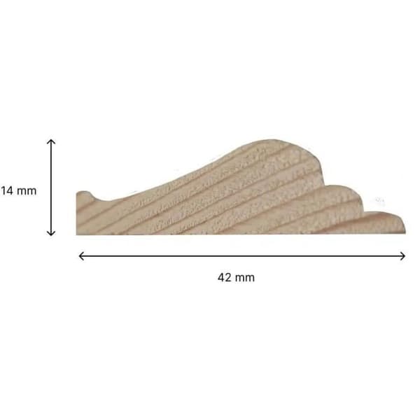 Formstøbt ramme - NORDLINGER PRO - 80 x 60 cm - 42 x 14 mm - FSC 100%