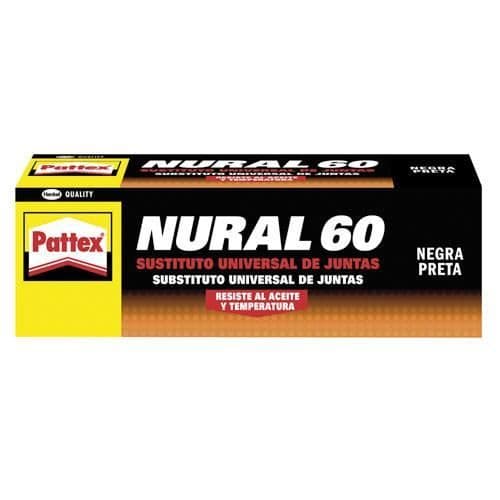 Siliconbaserat lim - Pattex - Nural 60 - 40 ml - Oljetålighet - Lämplig elasticitet