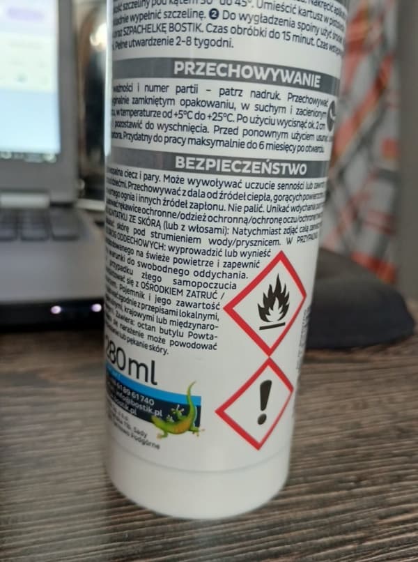 Katto- ja savupiipputiiviste 280 ml väritön