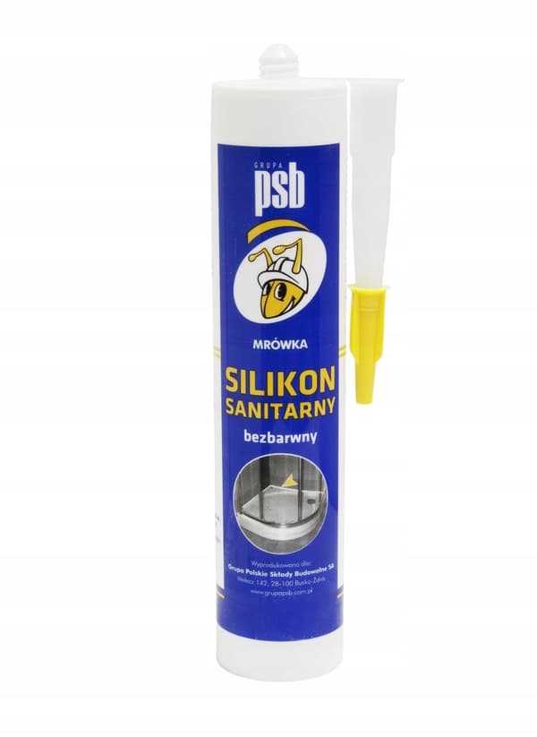Saniteettisilikoni, väritön, 300 ml PSB