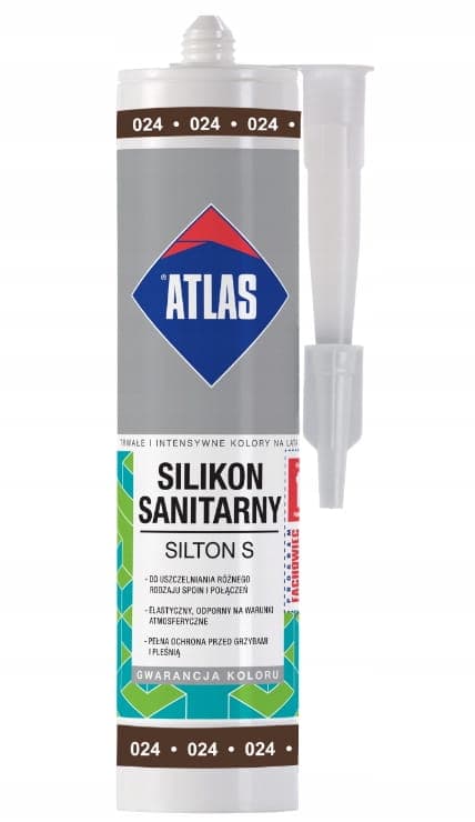 Atlas Silikone fleksibel hygiejne 280 ml mørkebrun