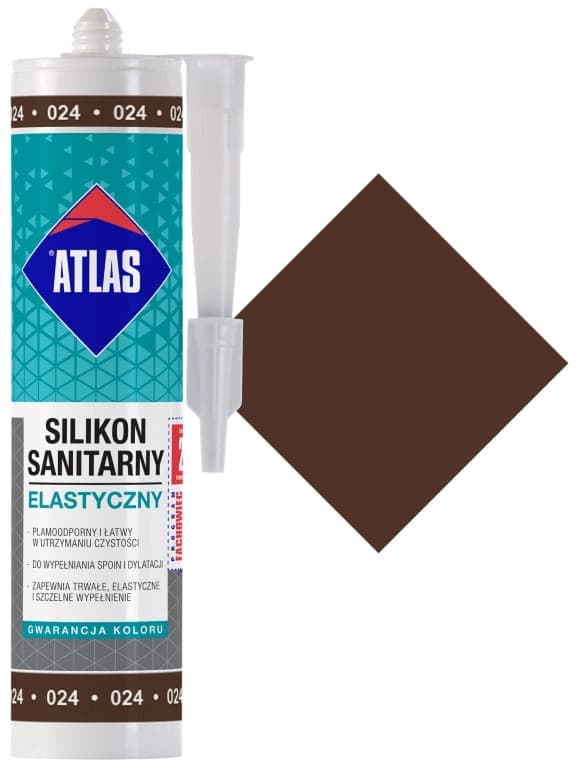 Atlas Silikone fleksibel hygiejne 280 ml mørkebrun