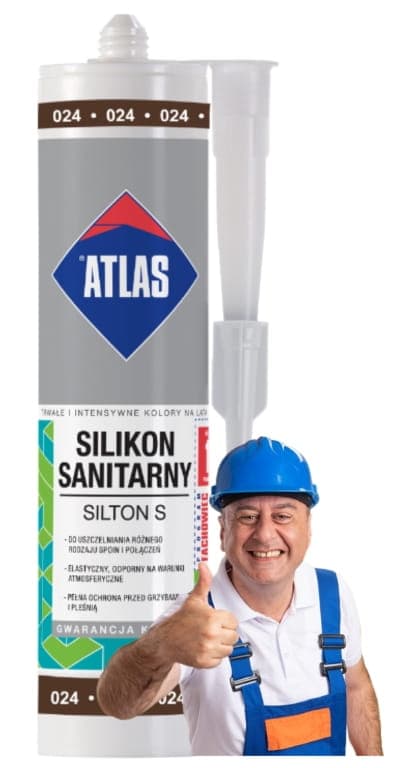 Atlas Silikone fleksibel hygiejne 280 ml mørkebrun