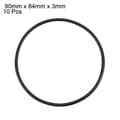 Miniatyrbild 4 av 6: SOURCING KARTA O-Ring 90mm OD 84mm ID 3mm Bredd Metrisk Nitrilgummi Packning Tätning 10st