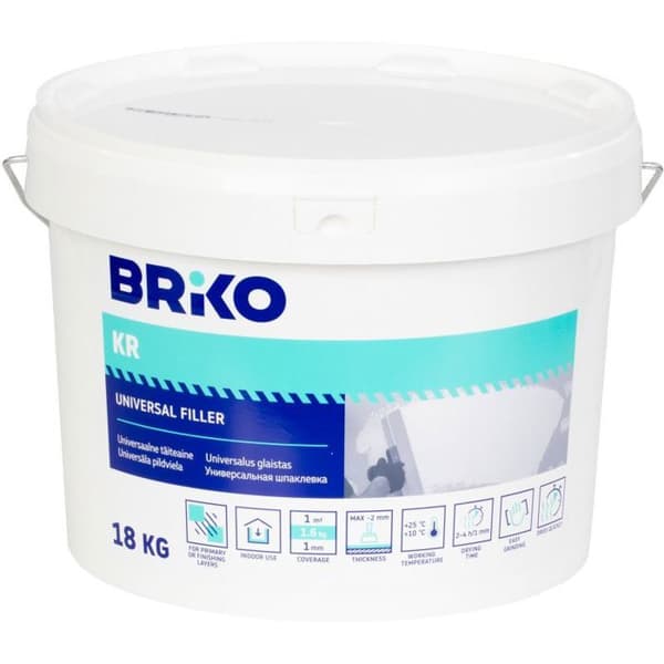 Tätningspackning - Briko Tätningsmassa 18 kg med kritmassa