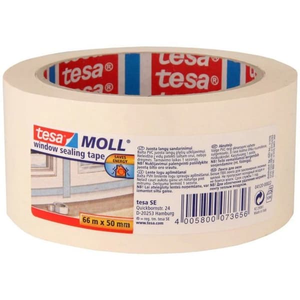Tätningslist - Tätningsmassa Tesa TÄTNINGSTEJP FÖR FENSTER 66 MX 50 MM VIT
