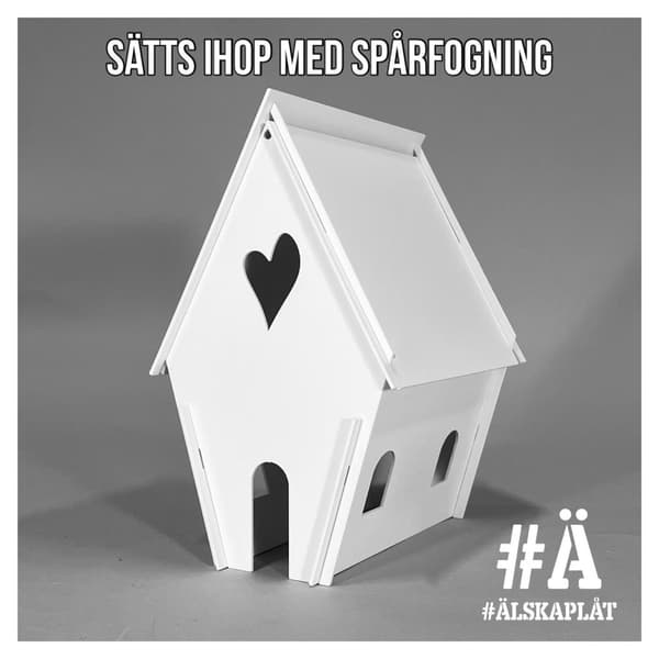 Pepparkakshus - återanvändbart Älska plåt