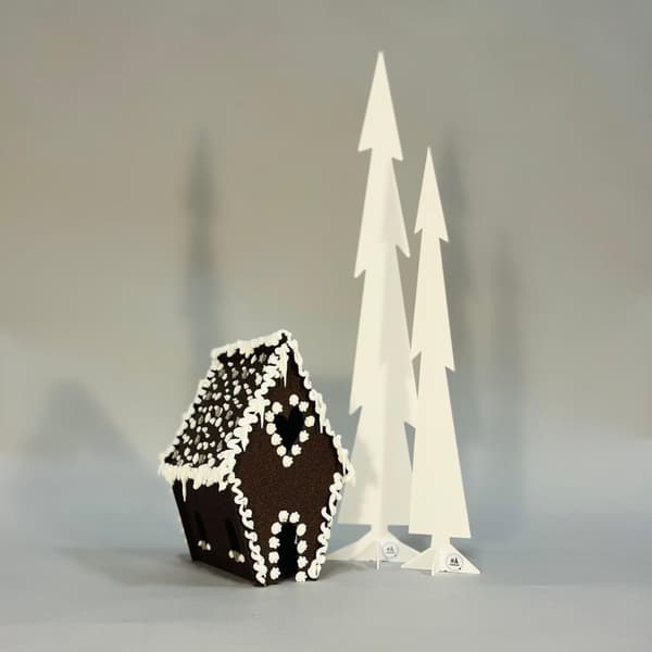 Pepparkakshus - återanvändbart Älska plåt