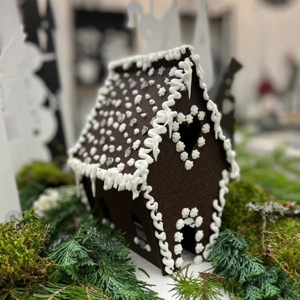 Pepparkakshus - återanvändbart Älska plåt