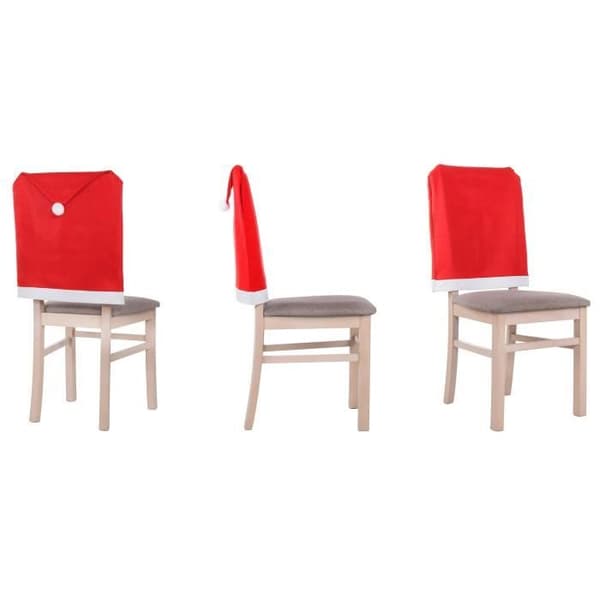 SPRINGOS® Stolryggsöverdrag Jultomtehatt form Juldekoration 48x68 cm