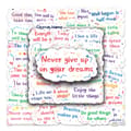 Pikkukuva 2 / 5: INF Tee itse -tarrapakkaus – 50 ainutlaatuista mallia Inspirational English short sentences 2