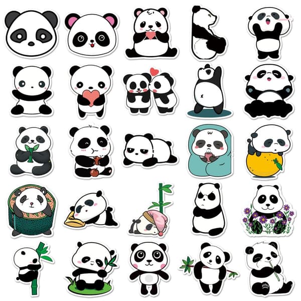 INF Tee itse -tarrapakkaus – 50 ainutlaatuista mallia Panda