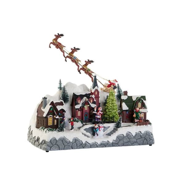 Juldekoration DKD Home Decor 34x18x27,5 cm (x3)