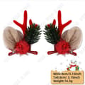 Miniatyrbild 4 av 4: TD® 2 par Söt brun trä jul Älgöron Hårnålar Festdekoration Julklappar