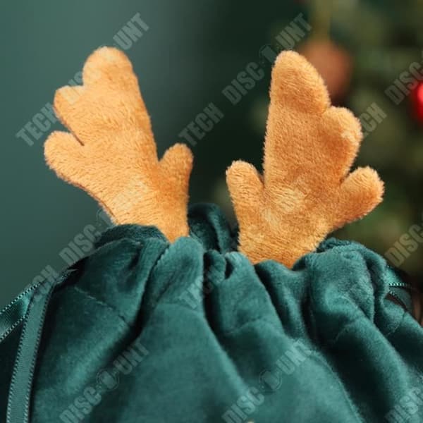 TD® Christmas Apple Bag Julafton Frukt Sammetspåse Sammetspåse Julklappsinpackning 5pack